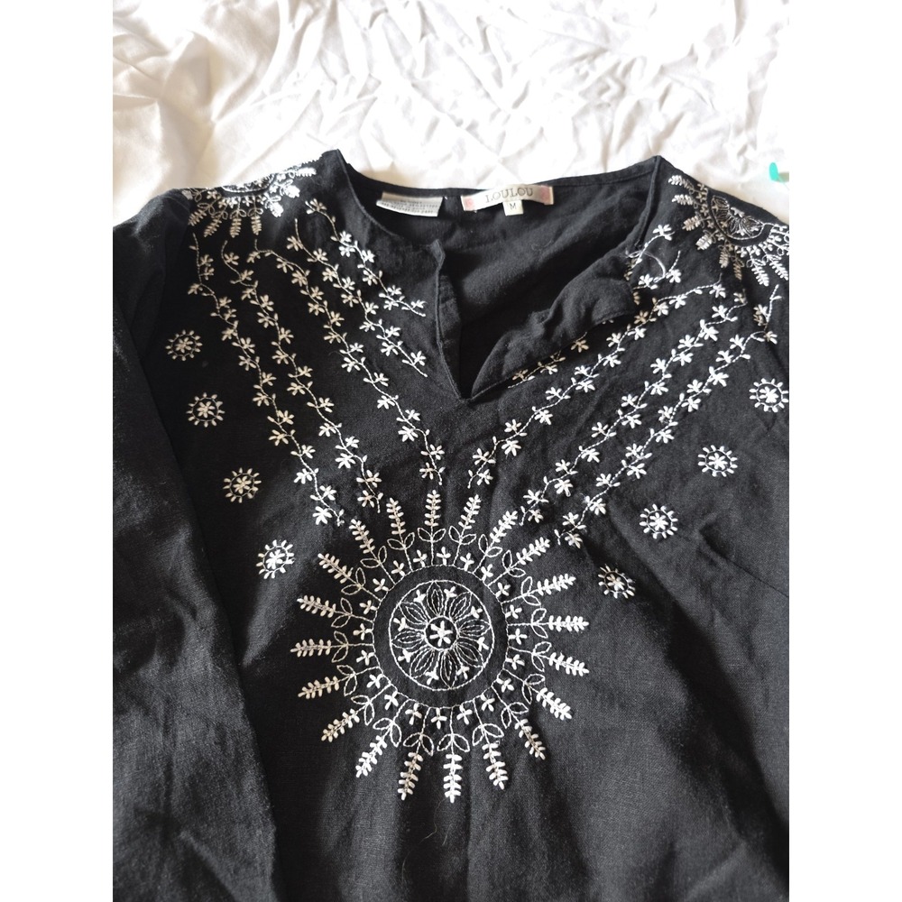 Loulou‎ Embroidered Front And Cuffs. Side Zipper And Button. Size M....